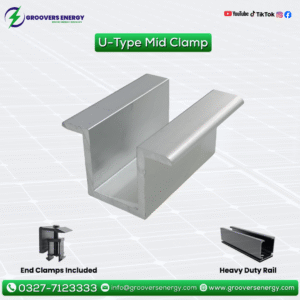 Aluminum U-Type Mid Clamp for Solar Mounting